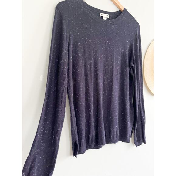 Whistles | Annie Sparkle Sweater | Navy & Silver | Sz 4 - Picture 3 of 9